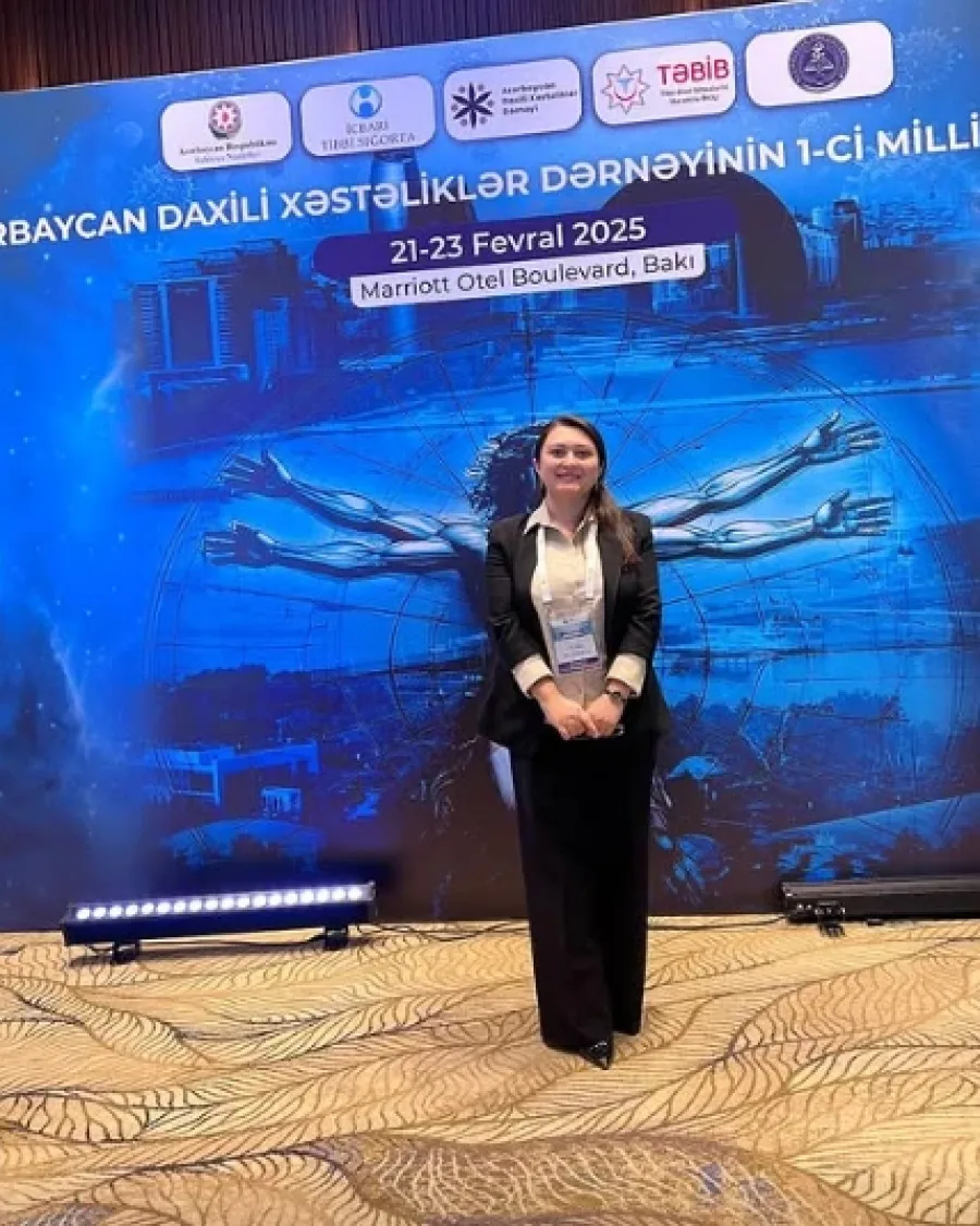 Azərbaycan Daxili Xəstəliklər Dərnəyinin 1-ci Milli Konqresində Dr. Günel Musayeva